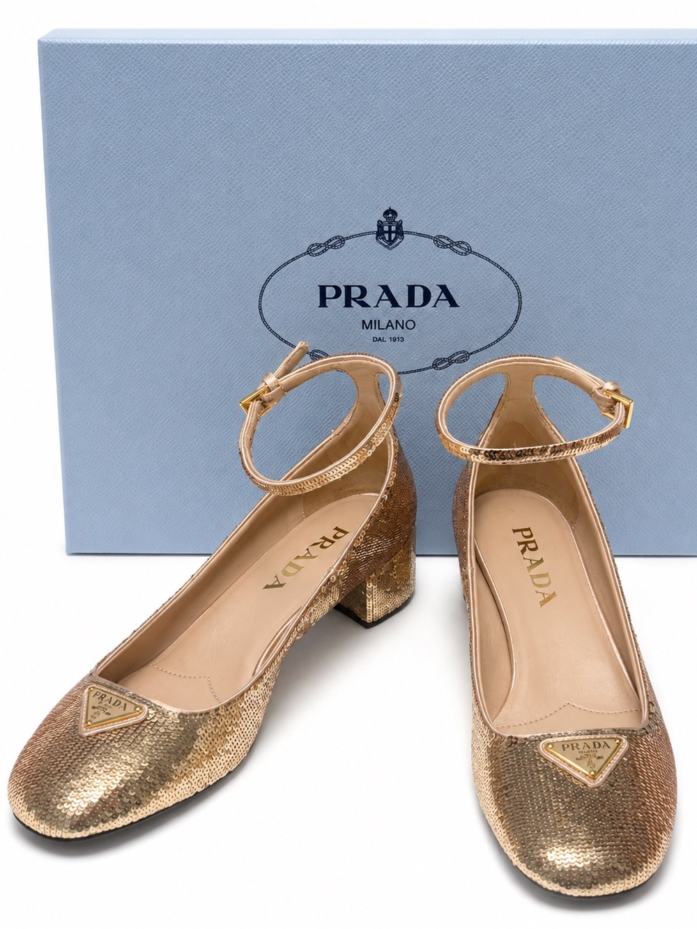 Prada 35mm Sequin Pumps